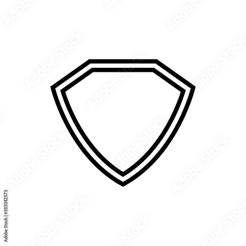 Security shield line icon