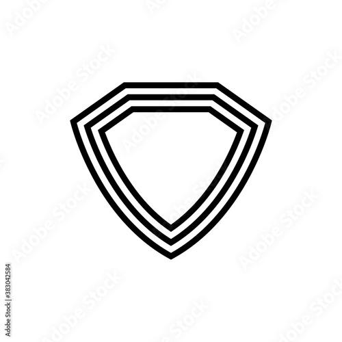 Security shield line icon