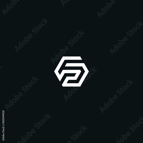 FP / PF initial logo design