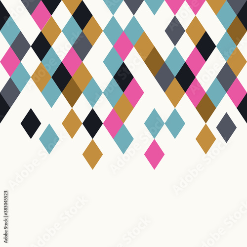 Rhombus background. Geometric pattern.