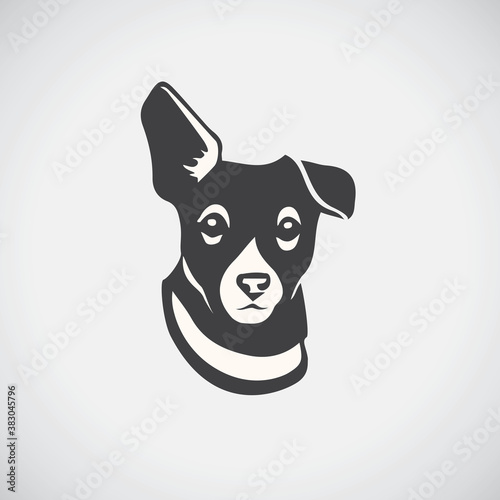 Dog icon vector.
