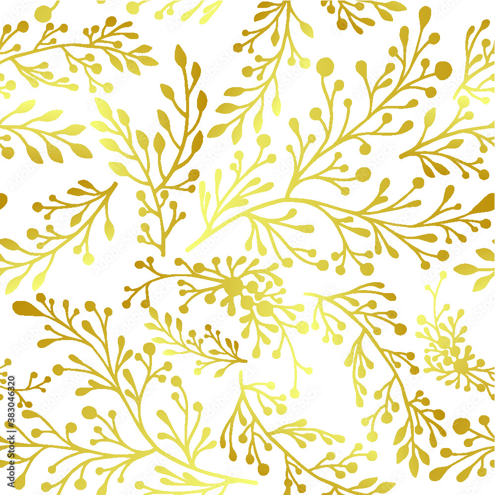 Golden wedding seamless pattern. Hand-drawn. Golden wedding seamless pattern. Hand-drawn.
