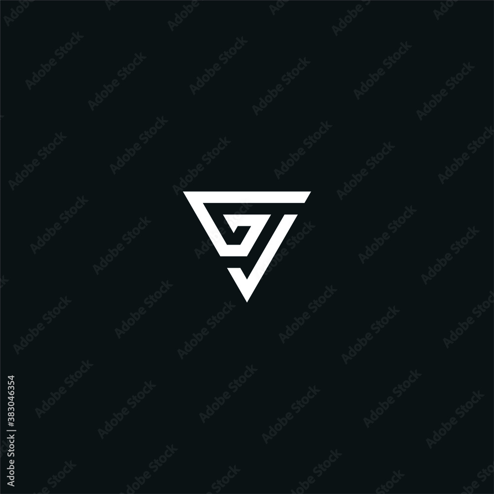 GJ / JG initial logo design GJ / JG initial logo design