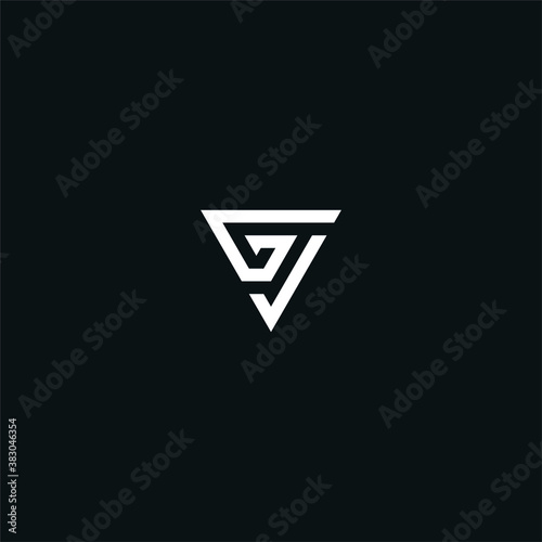 GJ / JG initial logo design