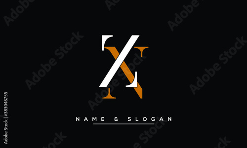 ZN, NZ, Z, N  Abstract Letters Logo Monogram