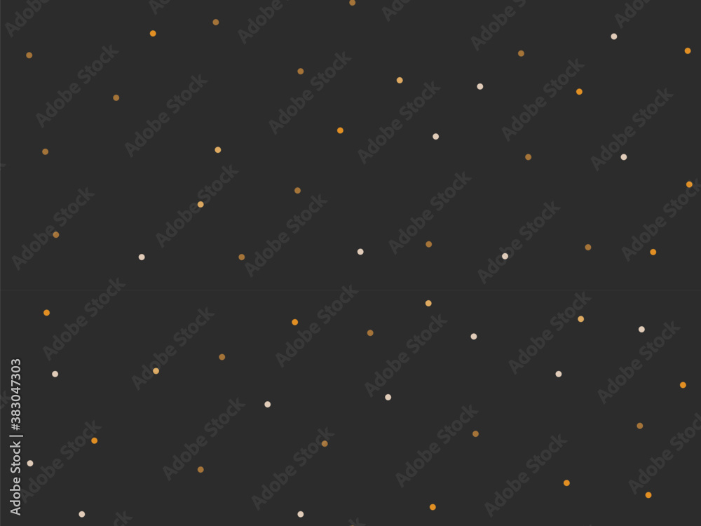 Hand drawn vector abstract flat stock graphic icon illustration sketch seamless pattern with celestial moon,sun and stars,polka dot, mystic and simple collage shapes isolated on black background