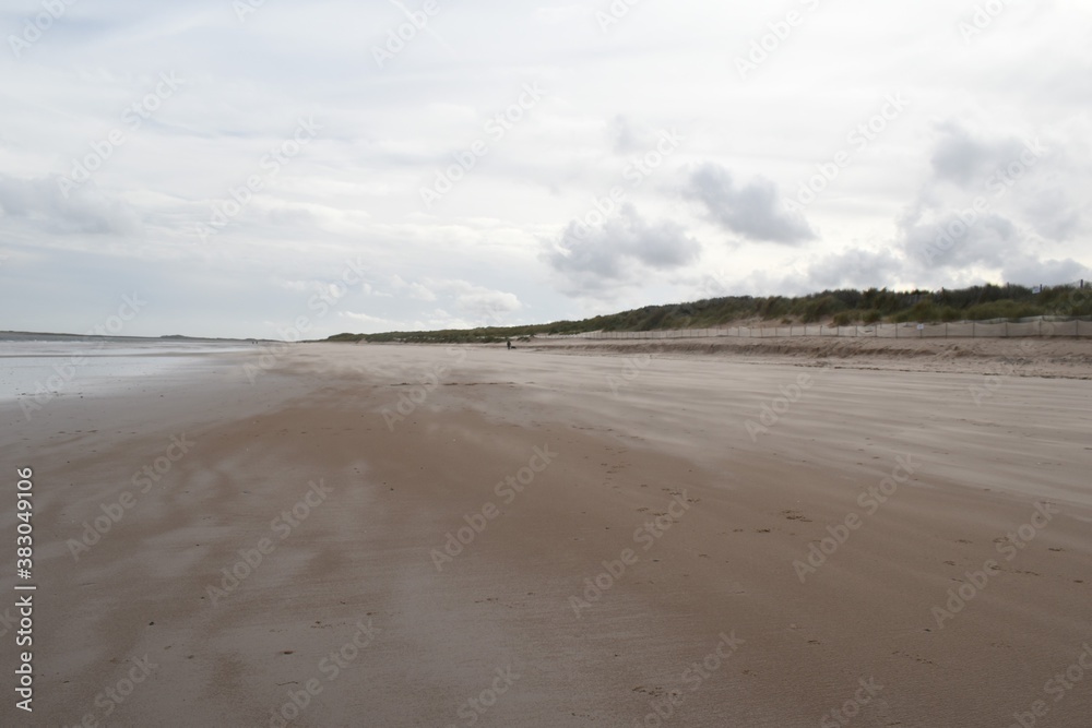 Beautiful sandy beach at Brancaster in North Norfolk, UK