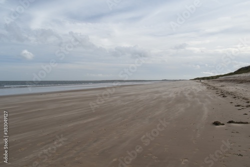 Beautiful sandy beach at Brancaster in North Norfolk  UK