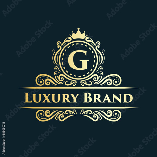 Creative crown concept logo design template set Premium Vector	