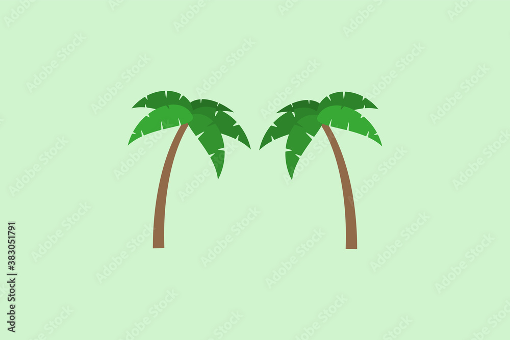 Obraz premium Cartoon trees vector design illustration