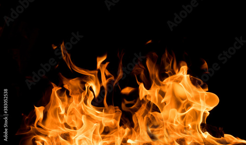 Flames of fire on black background © Big City Lights