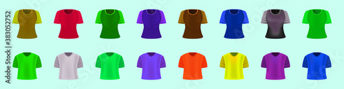 set of clothes for men and women. fashion style in various models. vector illustration isolated on blue background