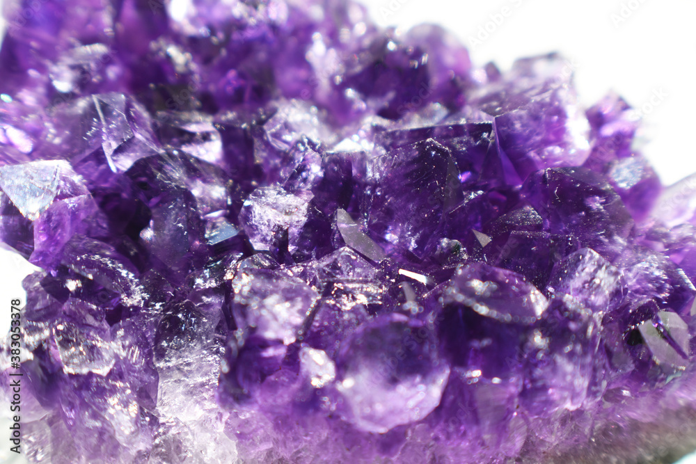 Gorgeous Amethyst Crystal  Gemstone Rock Close Up 