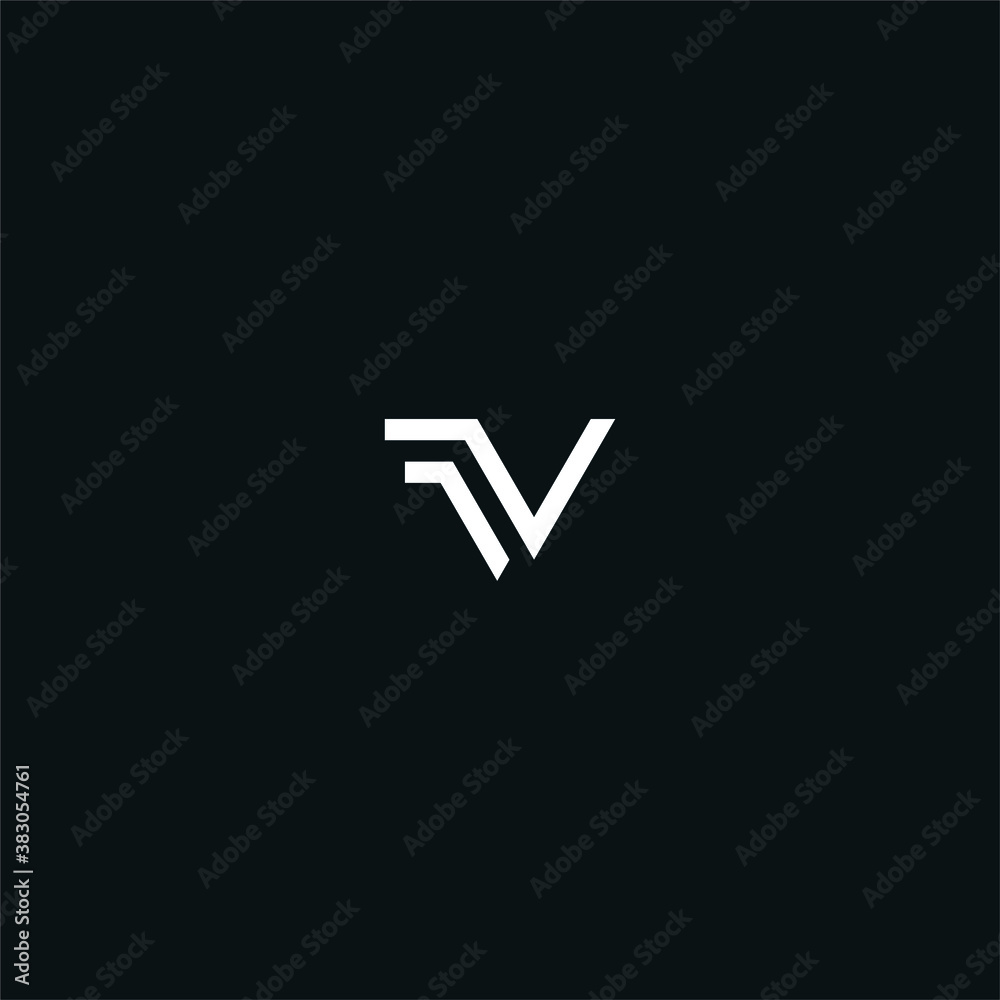 VF/FV initial logo design vector VF/FV initial logo design vector
