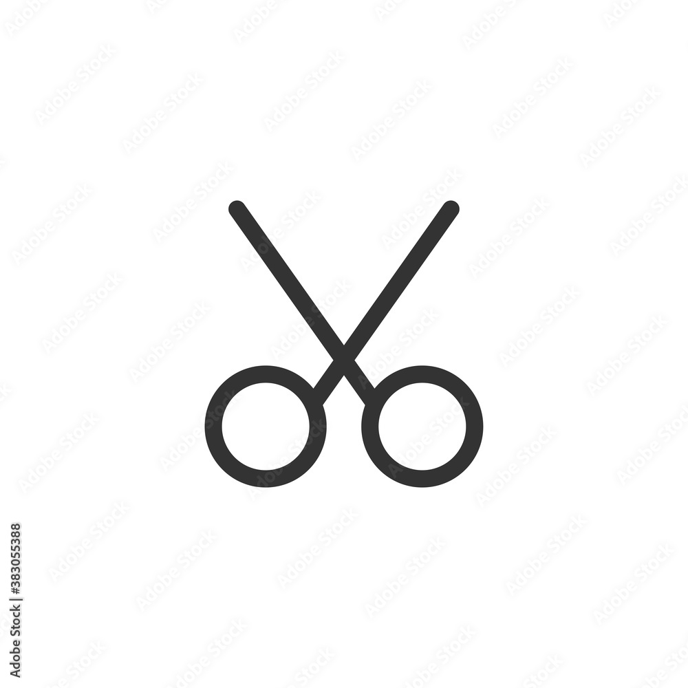 Scissors icon. Cutting symbol modern, simple, vector, icon for website design, mobile app, ui. Vector Illustration Scissors icon. Cutting symbol modern, simple, vector, icon for website design, mobile app, ui. Vector Illustration
