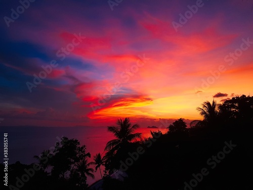 Tropical Sunset   Tropical Island   Thailand   Koh Pha Ngan