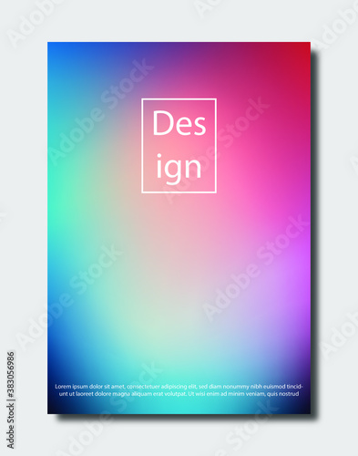 Colorful modern gradient background for template, brochure, flyer, cover design.