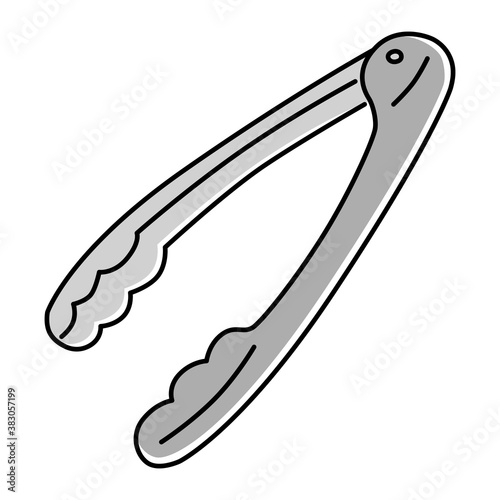 トング　道具　調理器具　イラスト　アイコン