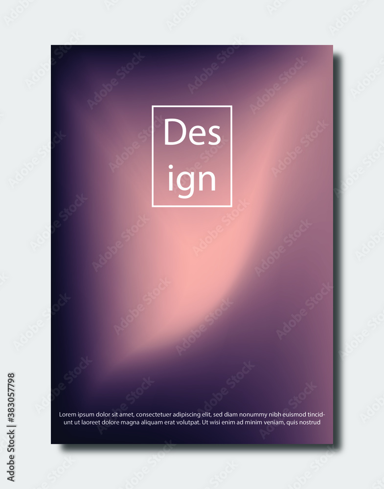 Colorful modern gradient background for template, brochure, flyer, cover design.