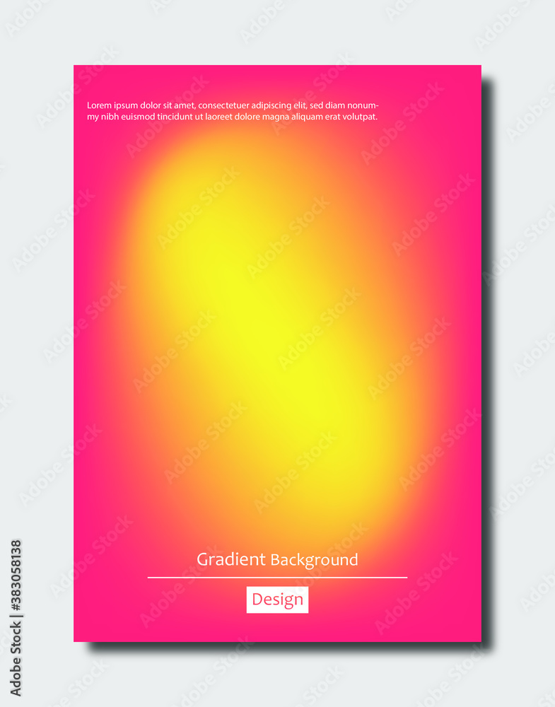 Colorful modern gradient background for template, brochure, flyer, cover design.