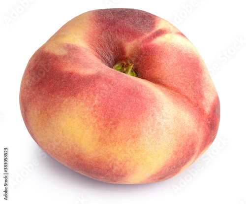 Wallpaper Mural Donut peach fruit isolated on white background, Fresh White Peach on White Background (With clipping path) Torontodigital.ca