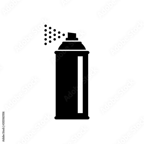  Spray can vector icon on white background