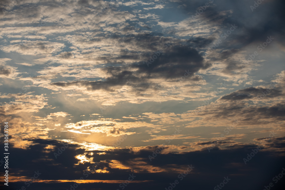 Obraz premium sunset dramatic sky