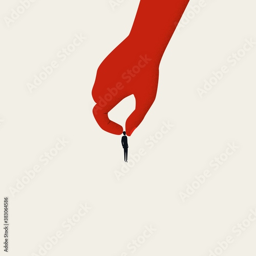 Searching and hiring talent vector concept. Business career opportunity, headhunting and employment symbol.
