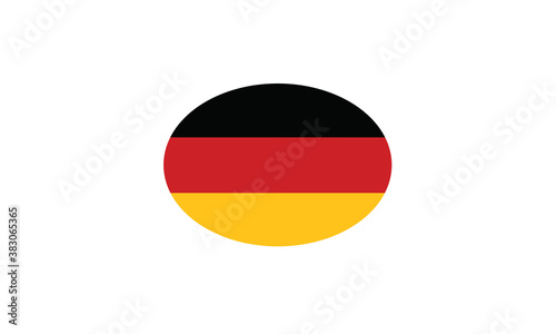 Germany flag oval circle vector illustration
