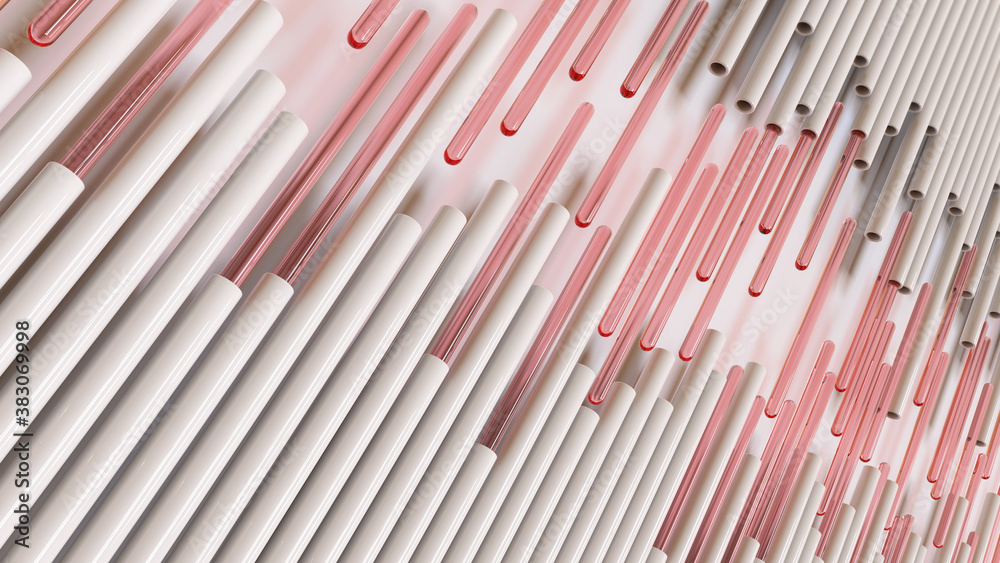 3d background made of cylinders and tubes. 3d render. 3d background made of cylinders and tubes. 3d render.
