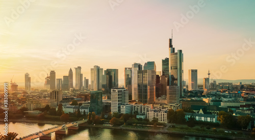 Skyline Panorama Frankfurt © Taunus-Copter