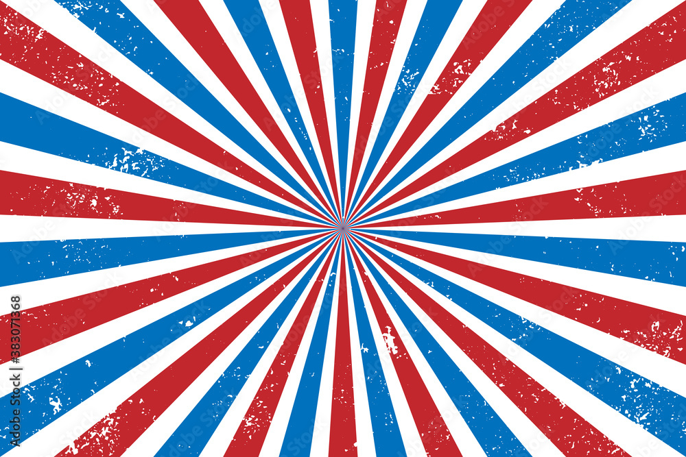 Fototapeta premium Abstract vintage retro rays background with grunge effect