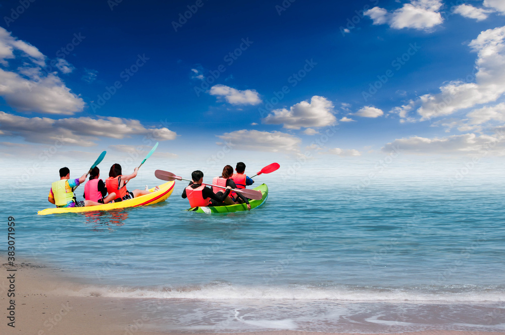 beach with a boat