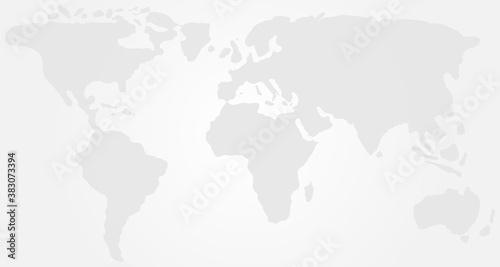 Fototapeta Naklejka Na Ścianę i Meble -  Light World Map Vector Illustration Design