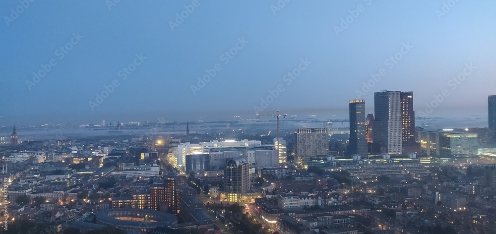 Fototapeta premium The Hague landscape with clouds