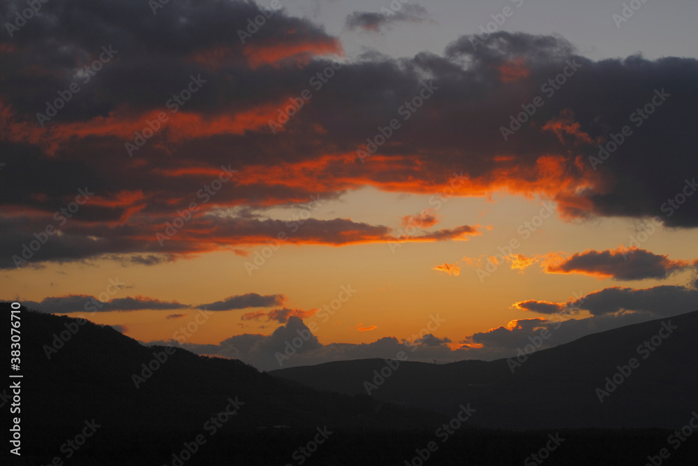 Fototapeta premium 夕焼け雲