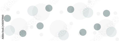 Gray vector background with a pattern of circles with different diameters. Textured template for a web splash in a modern style.