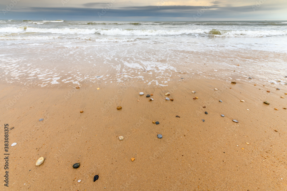 Beach on the Atlantic Ocean in France. Beach on the Atlantic Ocean in France.