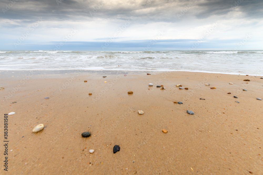 Beach on the Atlantic Ocean in France. Beach on the Atlantic Ocean in France.