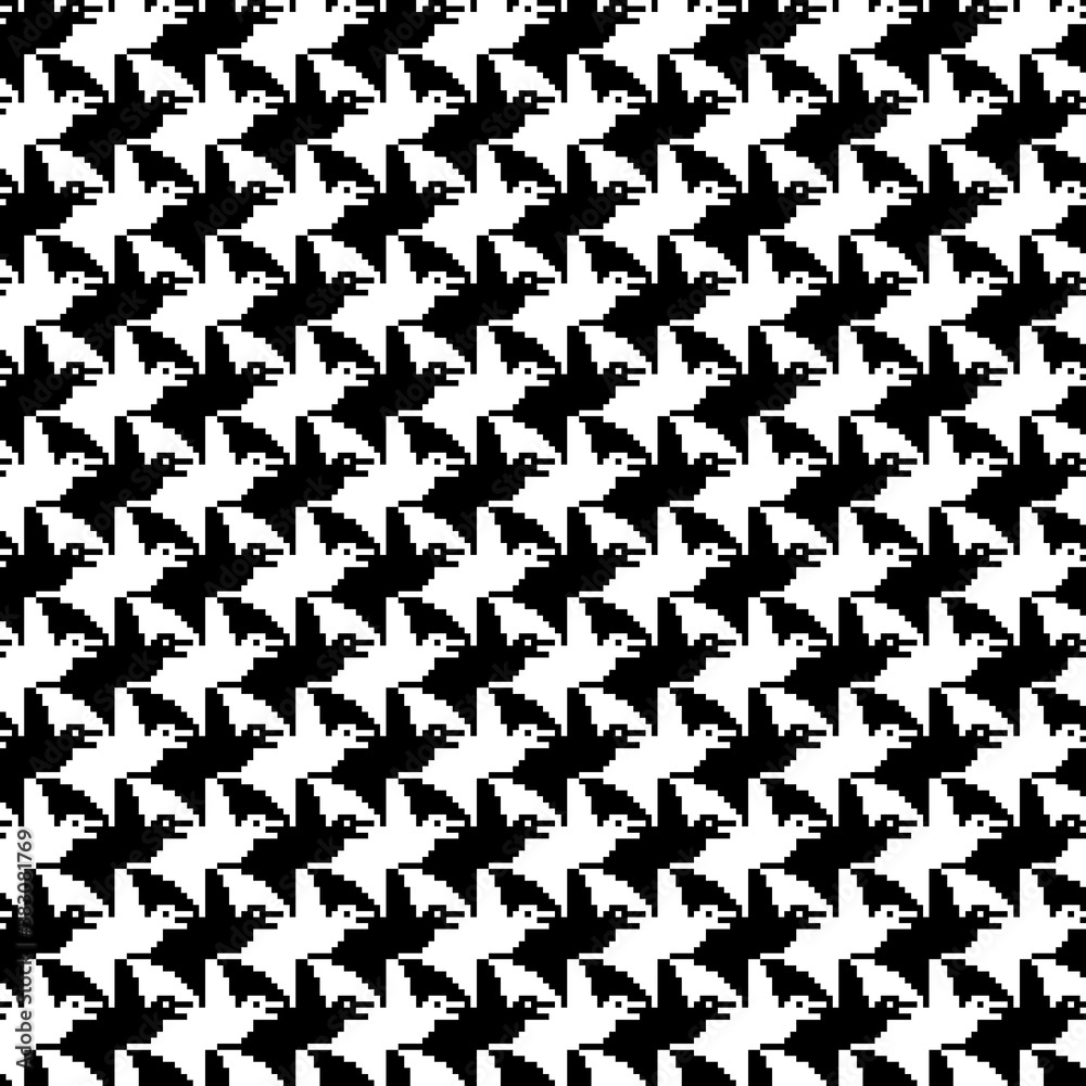 Vector tessellation art collection. Colored geometric pattern set.