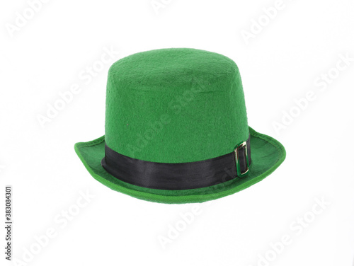 green irish hat isolated on white background