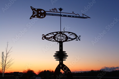 Weather Vane Compass Metal Art