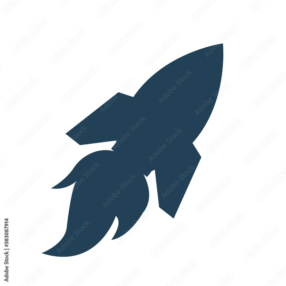 Rocket launch, ship. illustration concept of business Rocket launch, ship. illustration concept of business