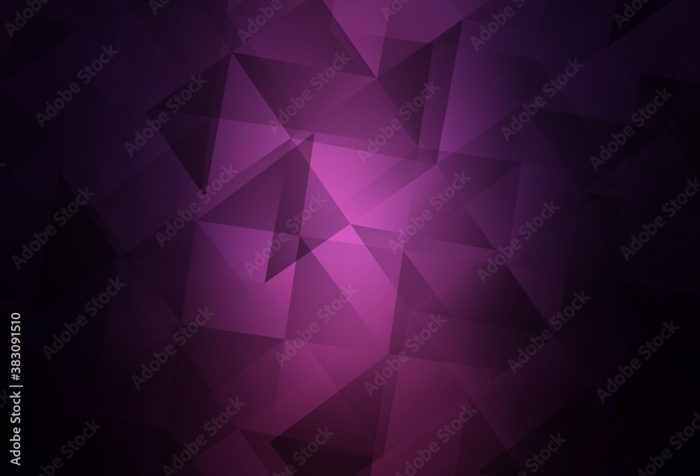Fototapeta premium Dark Purple vector low poly background.
