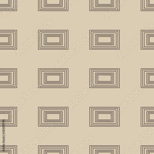 Seamless geometrical pattern with abstract linear rectangles.