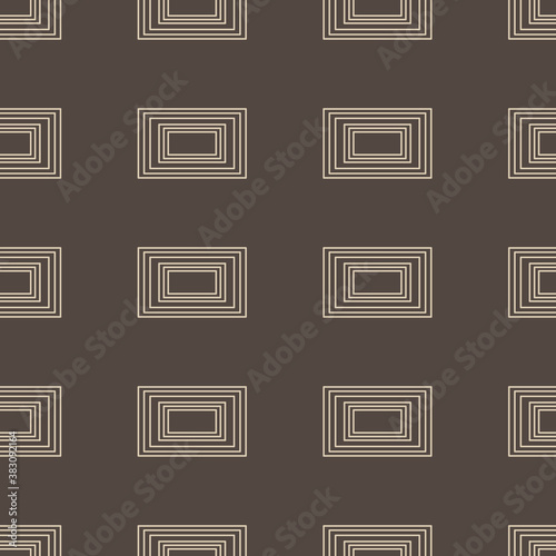 Seamless geometrical pattern with abstract linear rectangles.