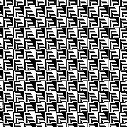 Tessellation art big collection. Black and white geometric pattern set.