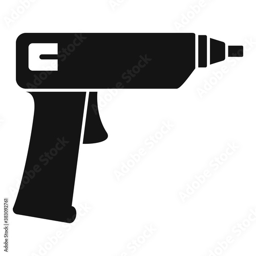 Polyurethane foam pistol icon. Simple illustration of polyurethane foam pistol vector icon for web design isolated on white background