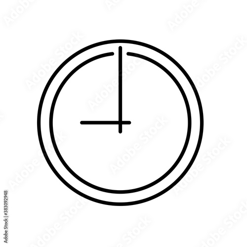 Clock icon. Time sign