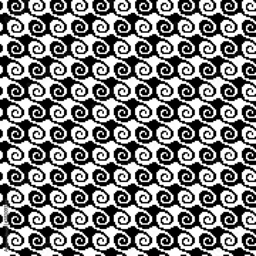 Tessellation art big collection. Black and white geometric pattern set.